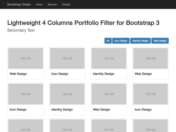 Bootstrapocean 4col portfolio filtered Image