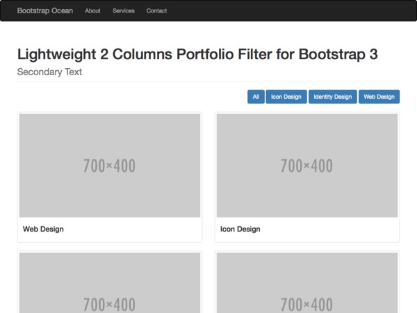 Bootstrapocean 2col portfolio filtered Image